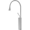 QUINTO Rubinetto Bagno Elegante Rubinetto Per Lavabo Girevole Rialzato Per Lavabo Da Appoggio Per Bagno Interamente In Rame Nero Caldo E Freddo Bianco Alto