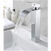 Wexeva Rubinetto Lavabo Monocomando in Ottone Cromato, Multiuso per Bagno, Cucina e WC, Cartuccia Ceramica, Risparmio Idrico