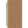 LVYIHAN Maniglione 90 cm Porta Scorrevole, Oro Titanio, Rotondo, a 2 Lati