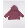 Prénatal Felpa bordeaux bimba con cappuccio "sweet love"