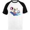 Pinitotee T&C Tiki Guy Surfing Town And Country Maglietta A Maniche Corte da Baseball Unisex