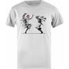 Udaytee Leve Palestina T-Shirt Basic da Uomo in Cotone Grigio