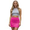 L S U Minigonne a tubino da donna, con vita alta ed elasticizzata, aderente, tinta unita, elasticizzata, slim fit, versatile, per lavoro o abbigliamento casual