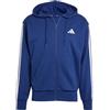 adidas Men Felpa con Cappuccio Essentials 3-Stripes French Terry Full-Zip
