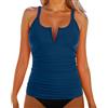 JokeLomple Costume da Bagno da Donna, Set Bikini Tankini con Top e Pantaloncini da Bagno, Completo da Spiaggia e Piscina