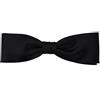 TigerTie prebonded stretta fiocco di seta cravatta - nero Uni monocromatico + Box