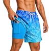 Donason Costume Uomo Mare ad Asciugatura Rapida con Fodera a Compressione | Pantaloncini da Bagno Uomo 2 in 1, per Spiaggia Piscina e Vacanze, Costumi Surf Estiva Traspirante con 3 Tasche, S-XXL