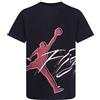 NIKE Jordan T-Shirt Halftone Flight Tee Big Kids, Black (13-15 Anni)