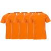 Saggio Payper 5 Tshirt Girocollo da S a 5XL 100% Cotone 155gr Traspirante Regular Fit Big Size ARANCIO5PZ 3XL