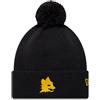 AS ROMA Pack Cuff Beanie with Pom - Wolf Black