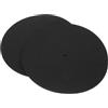 COSMEVIVI Tappetino Protettivo per Giradischi 20 CM, Spessore 3 MM, Set 2 Pezzi in Vinile, Accessorio per Protezione Dischi, per Ascolto Domestico