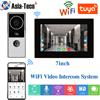 Asia-Teco Videocitofono Wi-Fi con App Tuya, Videocitofono 1080P con Telecamera HD per Appartamenti, Monitor Touch da 7/10 Pollici, Sblocco con un Solo Tasto, Rilevamento del Movimento