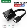 UGREEN Adattatore UGREEN HDMI a VGA per convertitore PS4 maschio a Famale adattatore HDMI VGA 1080P con Jack 3,5 per TV Box PC HDMI a VGA