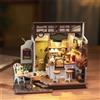 Robotime Rolife NO.17 Cafe 3D Puzzle Kit casa delle bambole in miniatura fai da te artigianato hobby regalo incredibile per le donne bambini DG162