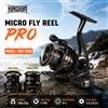 KINGDOM Mulinello da Pesca Spinning Kingdom Micro Fly Pro Ultra Leggero 8+1 Cuscinetti Sigillati 160g 8KG Massima Resistenza 5.2:1 Rapporto di Trasmissione