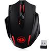 REDRAGON Mouse da gioco ottico RGB wireless Redragon M913 da 16000 DPI cablato da 2,4 Ghz 16 pulsanti programmabili, mouse nero/bianco