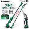 NEWBENY Motosega Elettrica Senza Spazzole 3 in 1 da 8 Pollici + Tagliaerba Elettrico da 6 Pollici con Asta Telescopica per Batteria Makita