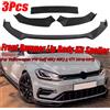 Hcalory Nero lucido Auto Paraurti Anteriore Lip Splitter Spoiler Diffusore Copertura Trim Per Volkswagen Per VW Per Golf MK7 MK7.5 GTI 2014-2019