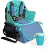 JUJU Seggiolone portatile per bambini 6D20 - Imbracatura a 5 punti e tazza per l'apprendimento - Sedia per bambini Booster 6-36 mesi - Seggiolone da viaggio evolutivo