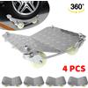 NONE [Stock UE] Carrello per ruote per pneumatici per auto da 4 pezzi Dollies Pattini per veicoli Pneumatico mobile con 4 rotelle Ruote universali Movimentazioni per auto Riparazione automatica