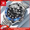 OLEVS 3610 Orologio al quarzo da uomo di lusso originale serie subacquea lunetta colorata orologio impermeabile data automatica orologio da uomo di marca alla moda