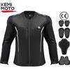 KEMiMOTO Giacca da motociclista unisex da equitazione estiva con set da 7 pezzi Equipaggiamento protettivo CE Attrezzatura protettiva per il corpo superiore in rete morbida e traspirante