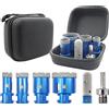 BRSCHNITT Set di 6 Punte Diamantate M14 per Foratura di Ceramica, Marmo, Granito e Piastrelle, Frese per Fori e Fresatura per Miglioramenti Domestici