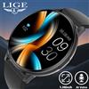 LIGE Nuovo Smartwatch da uomo con chiamata Bluetooth, monitoraggio della frequenza cardiaca e dell'ossigeno nel sangue, impermeabile IP67, smartwatch sportivo da uomo per Android iOS
