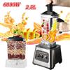bromose Frullatore ad Alta Velocità 2-in-1 da 6000W, Capacità 2.5L, 9 Livelli di Regolazione, Tritaghiaccio e Spremiagrumi, Processore Alimentare Multifunzione