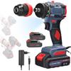 GECOFEER Trapano a Batteria 21V 2-in-1, Avvitatore Elettrico Ricaricabile, Mini Trapano Manuale Pratico 55N.M, Utensile Elettrico con Batteria agli Ioni di Litio