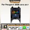 HIZPO Autoradio intelligente Android Hizpo da 9,7 pollici per Peugeot 3008 MPV 2010-2017, stile Tesla, con Carplay, Android Auto, GPS, 4G, Bluetooth, 7862