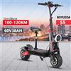 BOYUEDA Monopattino Elettrico BOYUEDA S5 con Batteria 60V38AH, Connessione Bluetooth APP, Funzione NFC Intelligente, Pneumatici Fuoristrada da 11 Pollici