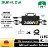 SUKFLOW Nuovo Arrivo Micro Inverter Solare Intelligente da 2400W Plug & Play, Facile Installazione, Generatore di Energia Solare