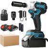 HGTUGO Avvitatore a impulsi elettrico brushless a batteria, potente trapano a mano con modalità legno/bullone/T per batteria Makita 18V