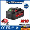 powtree Batteria 18V per Milwaukee M18 8000mAh Li-ion, Batteria di Ricambio per Utensili Milwaukee 48-11-1860 48-11-1850 48-11-1840