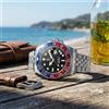 PAGANI DESIGN Pepsi GMT Orologio automatico da uomo 100M impermeabile quadrante nero luminoso cinturino Jubilee in acciaio inossidabile orologi da polso meccanici sportivi di lusso per uomo PD-1662