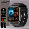 LAXASFIT 2026 Nuovo Smartwatch Impermeabile IP68 con Ampio Schermo, Chiamate Bluetooth, Monitoraggio Frequenza Cardiaca, Pressione Sanguigna, Ossigeno nel Sangue, Ricarica Magnetica