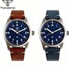 tandorio Orologio da Polso Subacqueo Tandorio 39mm da Pilota Aviatore con Vetro Zaffiro, Luminoso, Movimento Automatico Giapponese NH35 o al Quarzo VH31, Impermeabile 20BAR