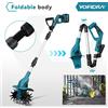 YOFIDRA Motozappa Elettrica da Giardino, Coltivatore, Scarificatore, Rototiller Senza Fili, Attrezzo per Dissodare il Terreno, Compatibile con Batteria Makita 21V