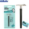 Gillette Rasoio Gillette Super Blue per Uomo, Rasoio a Mano Libera in Acciaio Inossidabile per Rasatura Sicura della Barba