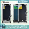 MSMADE Display OLED per iPhone 12, 12 Pro Max, LCD con Face ID, ricambi schermo True Tone per iPhone 12 Mini, LCD Incell per 12 Pro.