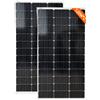 JINGYANGPV Pannello Solare Monocristallino 240W (120W*2), Caricatore Solare Fotovoltaico 18V, Adatto per Tende da Campeggio, Roulotte, Yacht