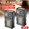 Heinast Mini Torcia LED Ricaricabile USB, Luce da Lavoro Portatile con Magnete, Lanterna da Campeggio Super Luminosa, Torcia d'Emergenza con Luce Laterale COB