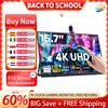 UPERFECT UColor J1 15,7 pollici 4K 10-punto Touchscreen portatile 3840 × 2160 HDR Freesync 350Nits IPS schermo USB-C Plug & Play DIisplay di gioco per PC portatile Mac PS5 Guardando le partite della
