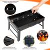 NONE Griglia BBQ Portatile Pieghevole a Carbone, Griglia Compatta per Barbecue all'Aperto con Maniglia per il Trasporto, Griglia Leggera da Tavolo per Campeggio, Picnic, Feste in Giardino