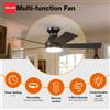 IRALAN Ventilatore da Soffitto Moderno IRALAN con Luce LED, Silenzioso con Telecomando, Lampada Ventilatore a LED per Camera, Cucina, Soggiorno