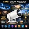 NONE Mini Proiettore HY300 50ANSI Lumen LED Portatile con Mirroring Wireless, Home Theater, Cinema all'Aperto, HDMI, USB, Proiettore 4K HD