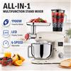 jianyana Robot da Cucina Planetario Multifunzione 6.5L 1900W 6 Velocità con Display Digitale LED, Impastatrice, Tritacarne, Insaccatrice, Frullatore, Mixer Alimentare Domestico Tutto-in-Uno