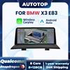 AUTOTOP Autoradio Qualcomm 8 Core 8+128GB con CarPlay Wireless e Android Auto, Display Multimediale per BMW X3 E83 2003-2011, Navigazione GPS, AUX, Touch Screen