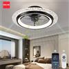 IRALAN Ventilatore da Soffitto Moderno IRALAN con Luce, Controllo Smart tramite App e Telecomando, Motore Silenzioso, Lampadario per Soggiorno